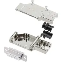 Encitech DCMR15-FK-DMS-W-K 6355-8065-32 D-sub female connectorset 90 ° Aantal polen: 15 Soldeerkelk 1 stuk(s)