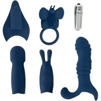 Magic Shiver - vibrator set - blauw