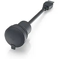 Rafi RAMO 22 F 1.10.099.002/0011 RAMO 22 F, USB, rond, frontring zwart, USB 3.0 type A met kabel 55 cm. Adapter 1 stuk(s)
