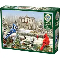 Cobble Hill Merkloos Puzzel 1000 Stukjes - Vogels in Sneeuwlandschap
