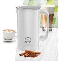 Heinner Elektrische Melkopschuimer – 450 W – Warm en Koud Melkschuim – Melk Verwarmen tot 200 ml – Opschuimcapaciteit 100 ml – Automatische Uitschakeling – Wit