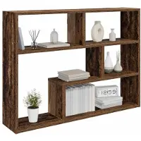 vidaXL Wandplank Muurmontage Oud hout 95 x 20 x 69,5 cm Bewerkt hout