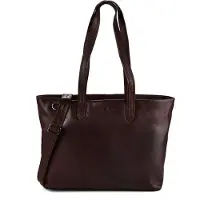 Plevier Catz Aktentas RFID-bescherming Leder 43 cm Laptopvak bruin