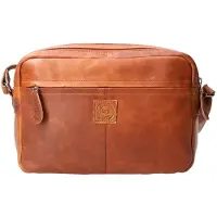 LEATHER DESIGN Crossbody Schoudertas Hunter Groen