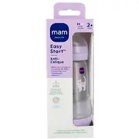 Mam Anti-Colic Easy Start-fles - 260 ml - 0 tot 6 maanden - Flow speen 2 - groen