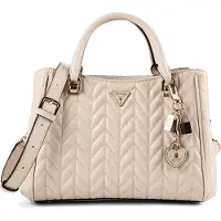 GUESS handtas schoudertas Stacey Girlfriend Satchel Light Beige