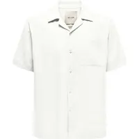 Only & Sons relaxed fit vrijetijdsoverhemd van mix van linnen en viscose model 'LAURENCE'