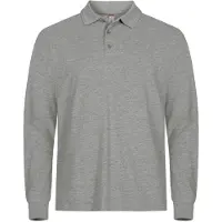 Clique Manhattan L/S Heren Grijsmelange maat M heren