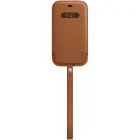 Apple iPhone 12 (Pro) Leren Sleeve met MagSafe Zadelbruin