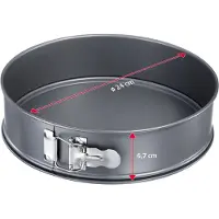 Westmark Springvorm, taartvorm, Ø 24 cm, met antiaanbaklaag, koudgewalst staal, Back Meister, antraciet, 32642270