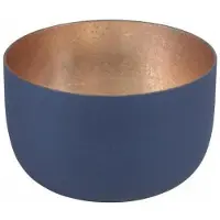 Giftcompany Waxinelichthoudertjes in Midnight Blue - set van 3 stuks - hoogte 5 cm