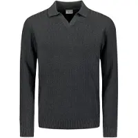 No-excess Longsleeve Poloshirt Riva Antraciet | Grijs | Maat XXL