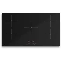 Klarstein PowerGlide inductiekookplaat - 5-zone inbouw inductiekookplaat, 9800 W boost, touchslider, timer, kinderslot, restwarmte-indicator, keramisch glas, 90 cm, zwart