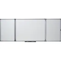 Nobo Triptiekbord Magnetisch Emaille 1500x1200mm