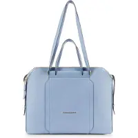 Piquadro Circle Laptoptas Leder 40 cm blauw