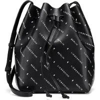 Liebeskind Monogram Zak Leer 40 cm zwart