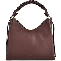 Coccinelle Leren schoudertas Boheme Grana Double Shoulder Bag Berry / Wint. Rose donkerpaars