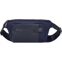 Piquadro Schoudertas blauw