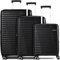 American Tourister Roadrush | Kofferset (4 wielen) | zwart