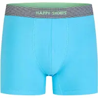 Happy Shorts Boxershorts ' Jersey ' turquoise / donkerblauw / lichtgroen