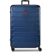 Tonino lamborghini Milano 4-wiel Trolley XL 83 cm speciale maat met rekbare vouw blauw