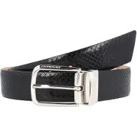 Davidoff Paris Riem Leer Individueel inkortbaar zwart