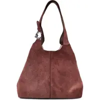 Coccinelle Leren schoudertas C-Easy Suede Handbag Berry / Berry donkerpaars