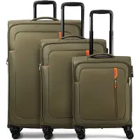 American Tourister Kofferset 'Nitestream' olijfgroen