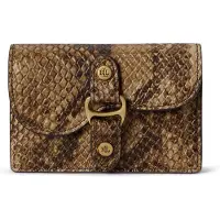 Ralph Lauren Tasha Portemonnee Leder 11 cm bruin