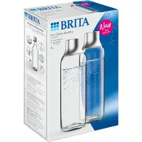 Brita Sodatrio - 2 Glazen Flessen Accessoires Voor Sodamaker En Bruiswatermachine Fles