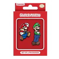 Paladone Super Mario - Set of 2 Enamel Pin Badges