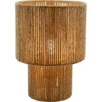 Olucia - SANNY - Tafellamp - Bruin / Zwart - Vorm: Rond