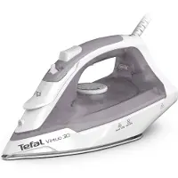 Tefal Virtuo FV2C42E0, Stoom- en droogstrijkijzer, Keramische strijkzool, 1,9 meter, 120 g/min, Groen, Wit, 27 g/min
