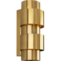 Olucia - LUDO - Wandlamp - Messing - Vorm: Cilinder