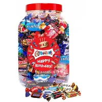 Celebrations Mars mega chocolademix "Happy Birthday!" - verjaardagscadeau - Mars, Snickers, Twix, Bounty, Galaxy, MilkyWay & Maltesers - 1200g
