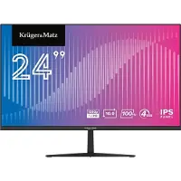 Krüger&Matz 24-inch FullHD 100Hz IPS LED-monitor met HDMI, VGA en ingebouwde luidsprekers, randloos design