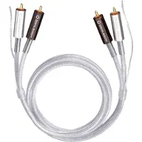 OEHLBACH Silver Express Plus Cinch Audio Aansluitkabel [2x Cinch-stekker - 2x Cinch-stekker] 0.50 m Transparant