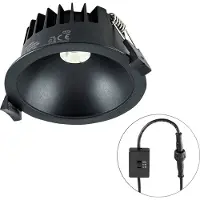 EVN C54N10090925 C54N10090925 LED-inbouwlamp LED LED vast ingebouwd 10 W Zwart