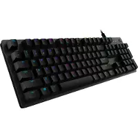 Logitech G 920-009349, Volledige grootte (100%), Kabel, USB, Mechanische schakelaar, RGB LED, Donkergrijs