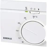 Eberle RTR Ruimtethermostaat H8.4xB8.4xD2.75cm Wit