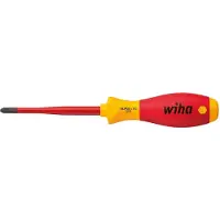 Wiha PlusMinus Schraubendreh.SL/PZ1 SoftFinish-slimFix VDE1000V Plus/minus schroevendraaier VDE Grootte SL/PZ 1 Koplengte: 80 mm