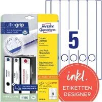 Avery Ordnerrugetiketten Zweckform 29,7 X 38 Mm Wit 125 Stuks