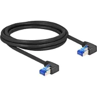 DeLOCK SFTP CAT6a netwerkkabel | haaks (links) / haaks (links) | zwart | LSZH | 2 meter