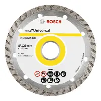 Bosch Diamantzaagblad voor constructie - - Eco Turbo 125 mm - 125x22,23x2,4x7 mm - Beton, baksteen, kalksteen, tegels - PRO accessoires