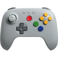 8Bitdo 64 Pc-gamepad Zilver