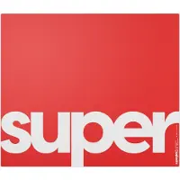 Pulsar Superglide3 Glass Mousepad XL Type S - Gaming Muismat - 490 x 420 mm - Rood - Maat: XL