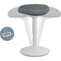 Leitz Ergo Active Zitkruk met Comfortzitting - Bureaukruk - Ergonomische Kruk - Grijs