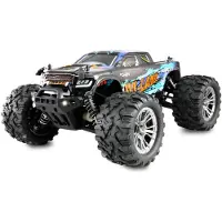 Amewi M-Land Blauw Brushed 1:16 RC modelauto voor beginners Elektro Monstertruck 4WD RTR 2,4 GHz