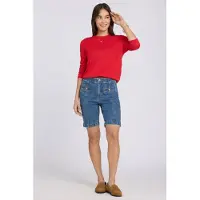 Nydj Ella Denim Shorts met Hoge Taille