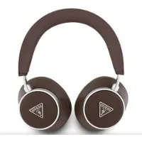 GUESS PU Saffiano Triangle Logo ENC Headphone - Geschikt voor Bluetooth Smartphones - Bruin